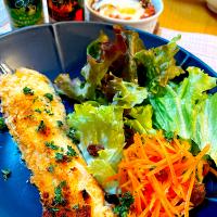 サーモンの香草パン粉焼き