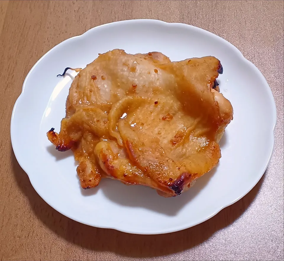 鶏モモ肉のニンニク味噌漬け焼き|ナナさん