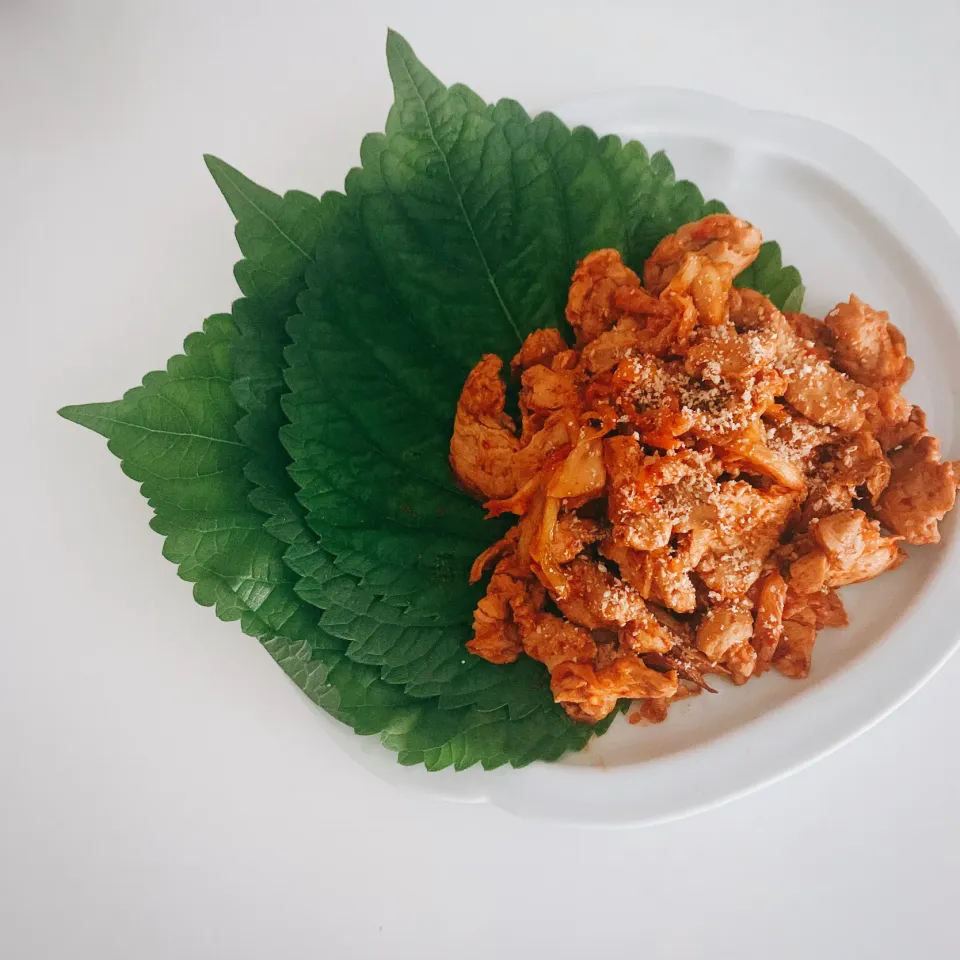 Snapdishの料理写真:大豆のお肉の韓国ふう🥓🥬🇰🇷|leeさん