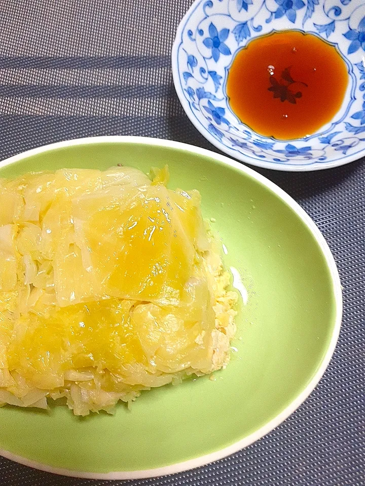 鶏ひき肉とキャベツの重ね蒸し|未空葉さん