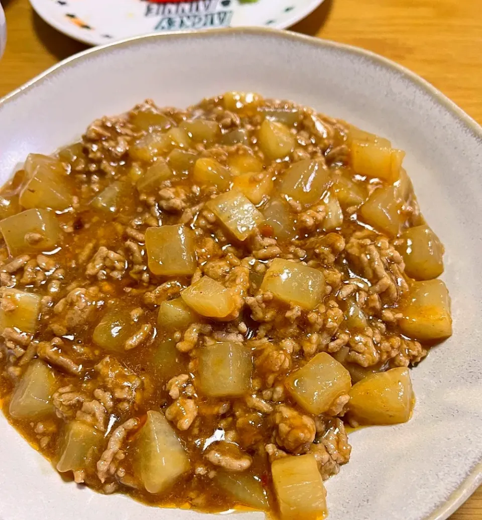 粒みそで麻婆大根|ごはんきろくさん