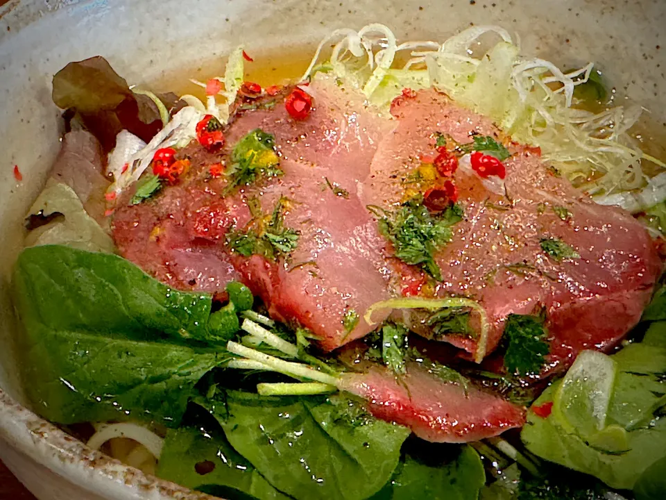 鰤のカルパッチョそうめん|半田手延べそうめんの店 阿波や壱兆さん