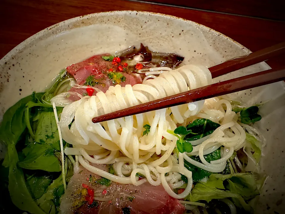 鰤のカルパッチョそうめん|半田手延べそうめんの店 阿波や壱兆さん