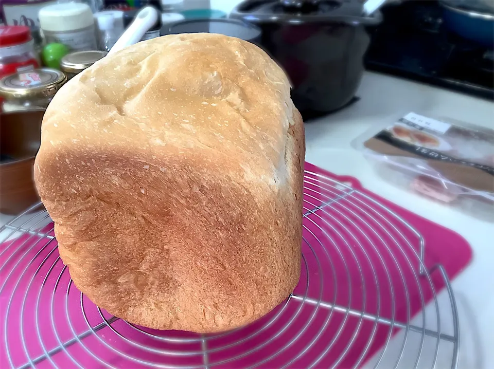 ブレットクッカーで作ったパン🍞😋|アライさんさん