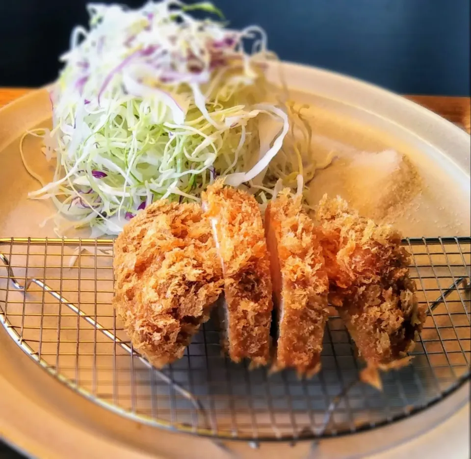 🐷ハーフロース定食@豚料理専門むらかみ|のもさん(๑´ڡ`๑)さん