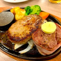 Snapdishの料理写真:ハンバーグ   どんの定番(*´ཫ`*)|ぶりじっとえいちぇるさん