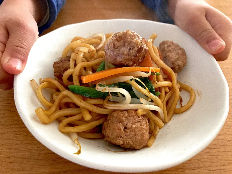 ＊作り置き肉団子の焼きそば＊|＊抹茶＊さん