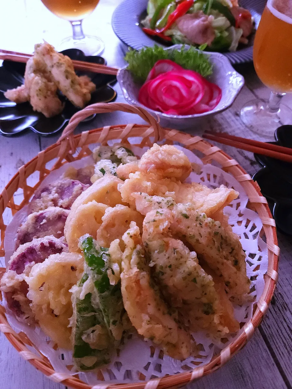 Snapdishの料理写真:鶏天
野菜天ぷら|sugar beansさん