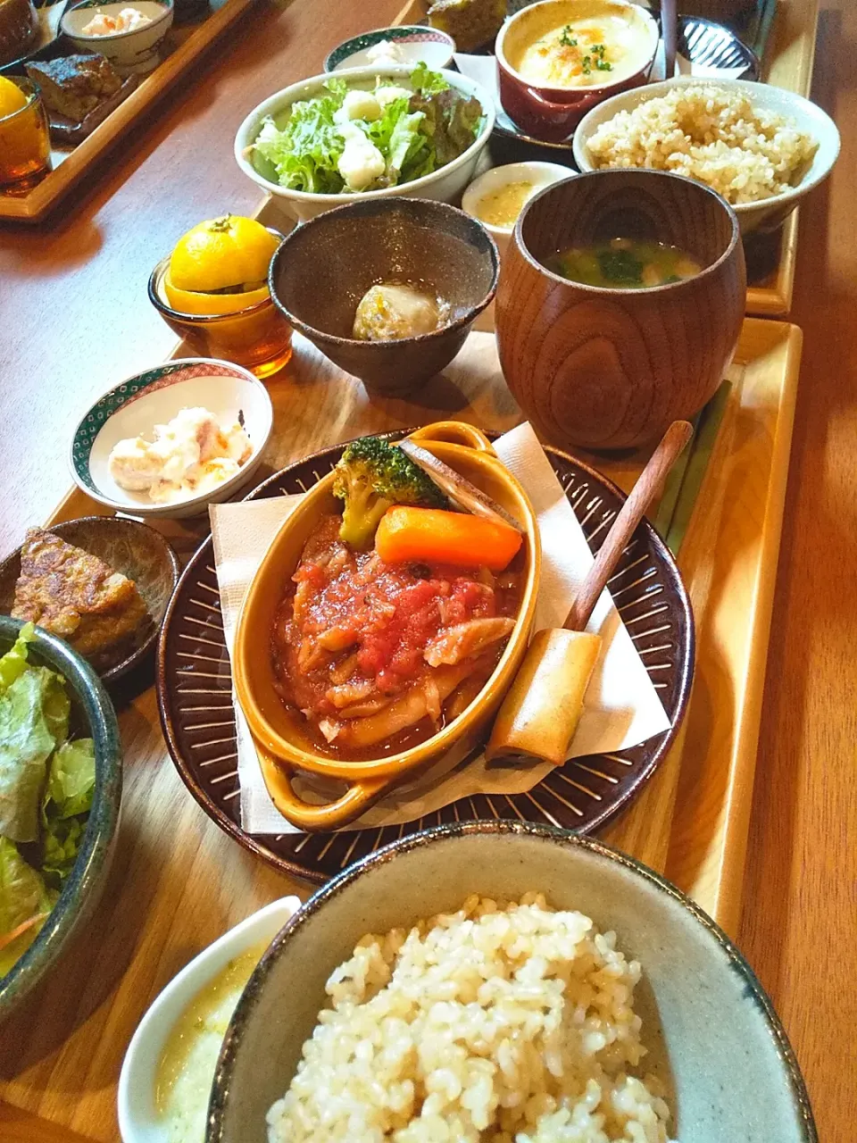 Snapdishの料理写真:発酵食ランチ🍅
ミルキークイーンの玄米
最高です😌💓
@木楽屋さん|さくらんぼさん