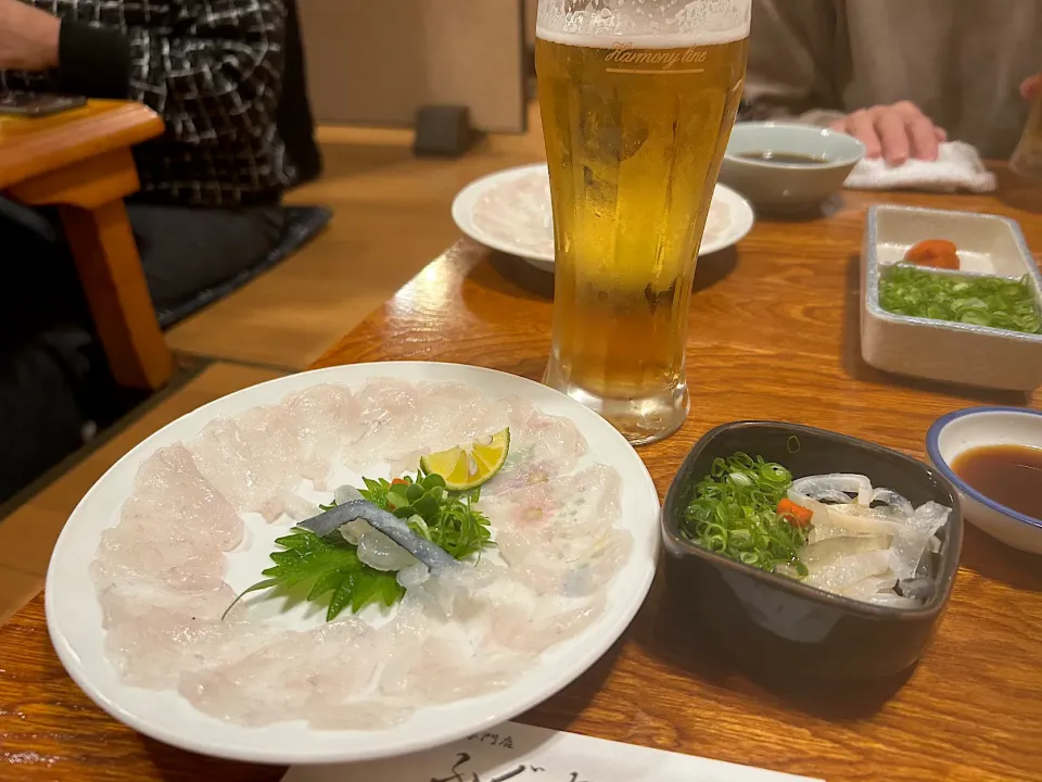 てっさと湯引きで乾杯🍻|みっきーさん