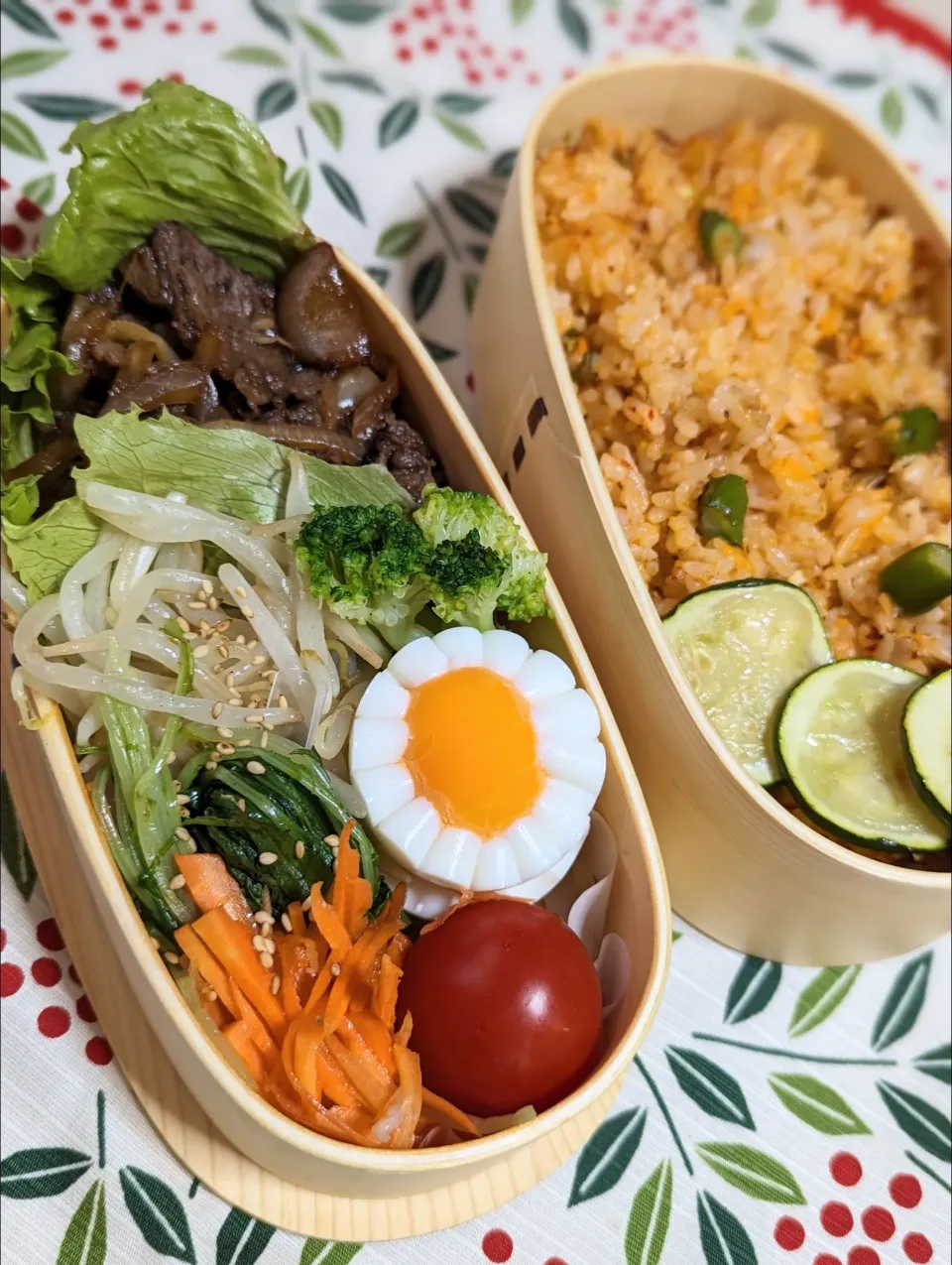 本当のお弁当〜キムチ炒飯と焼肉ナルム弁当〜|f.1125beさん