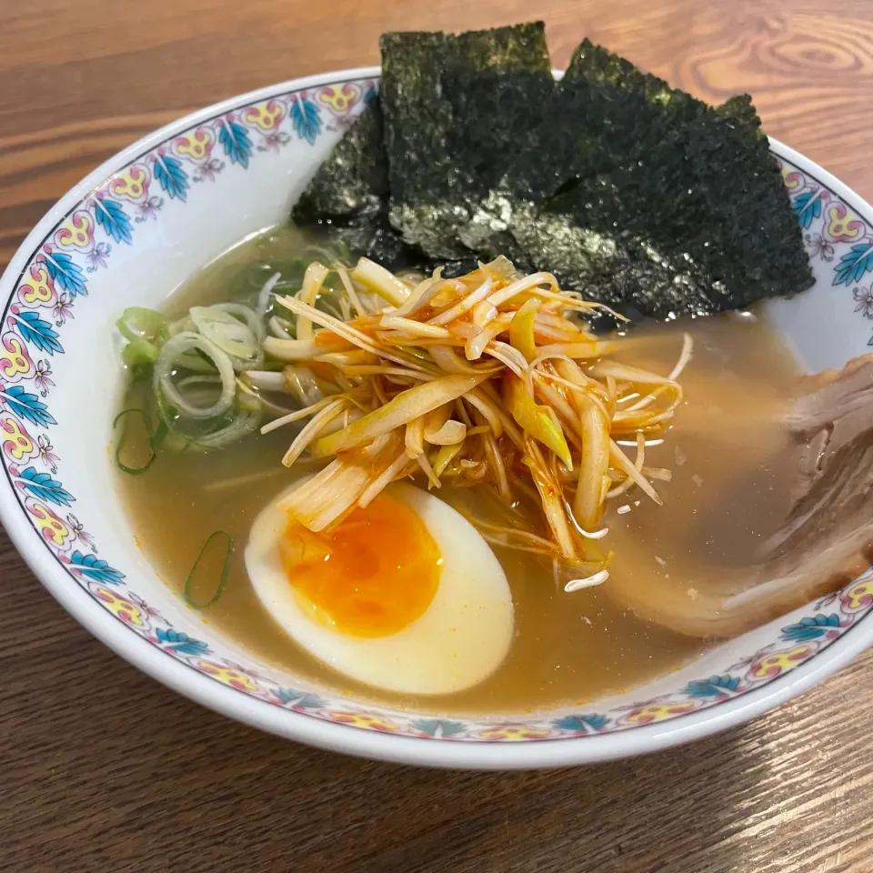 海老辣ねぎラーメン|いがをさん