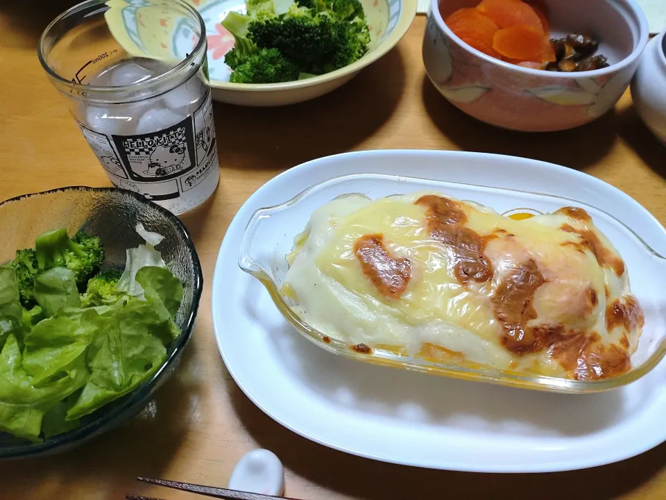 Snapdishの料理写真:晩ごはん|しまだ ちえこさん