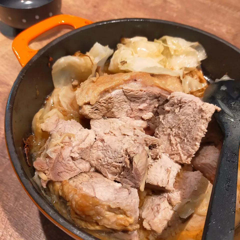 Snapdishの料理写真:お肉の簡単蒸し焼き|＊nozo＊さん