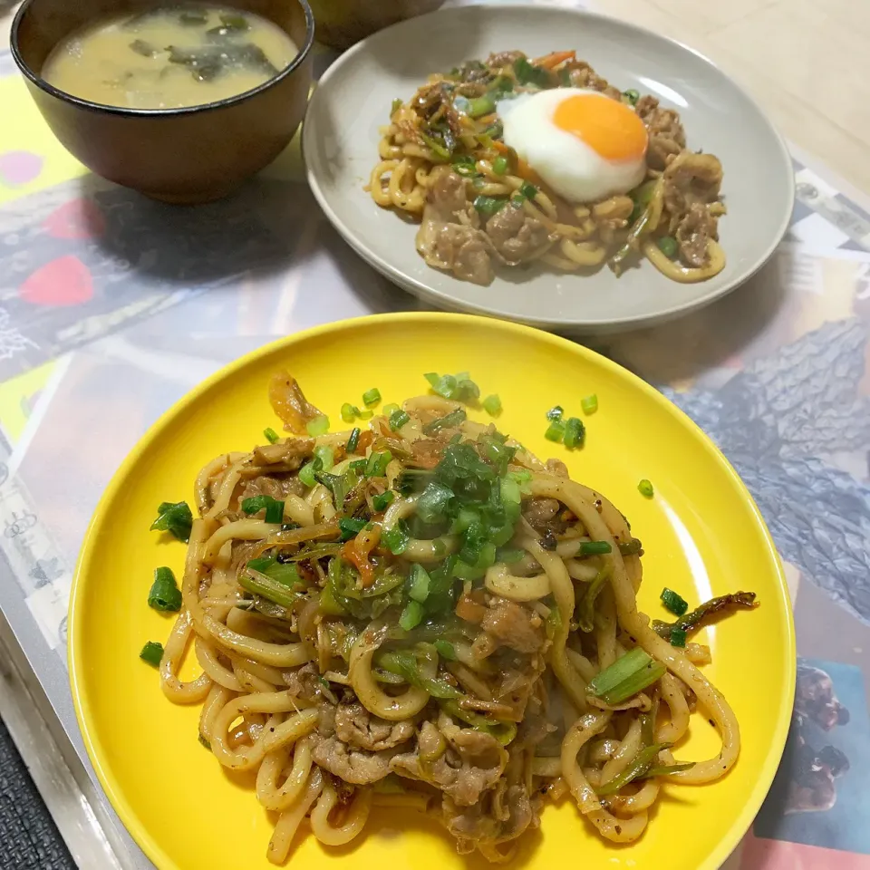 牛ねぎ焼きうどん♬|panchiさん