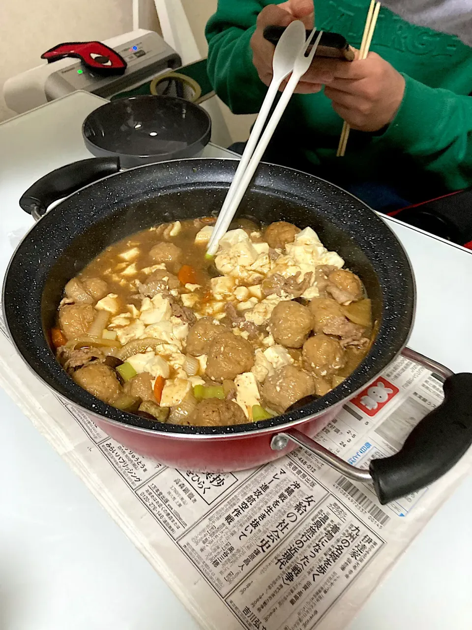 Snapdishの料理写真:鍋パ|自炊大学生さん