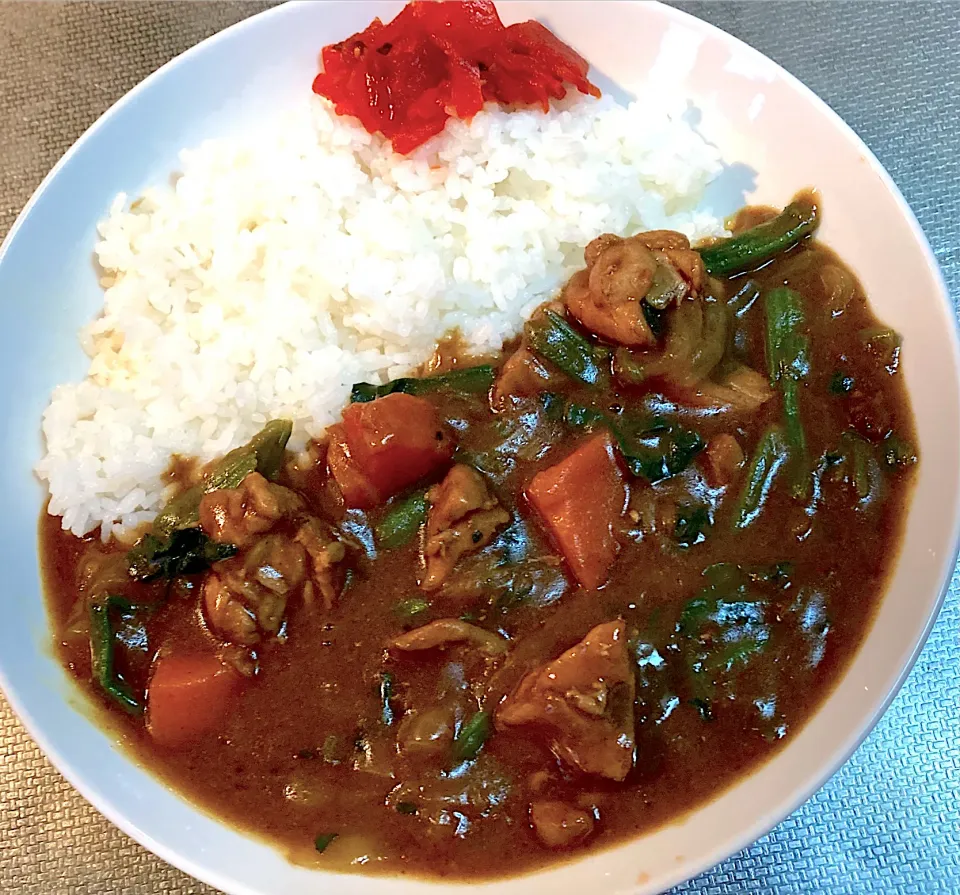 鶏肉とほうれん草のカレー|satoruさん