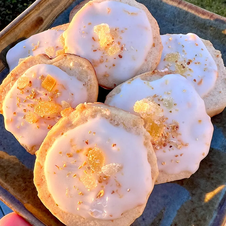 Citrus shortbread with candied ginger and dried orange peel|Dean M Rogersさん