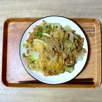 大豆のお肉で白菜ビーフン|にこさん