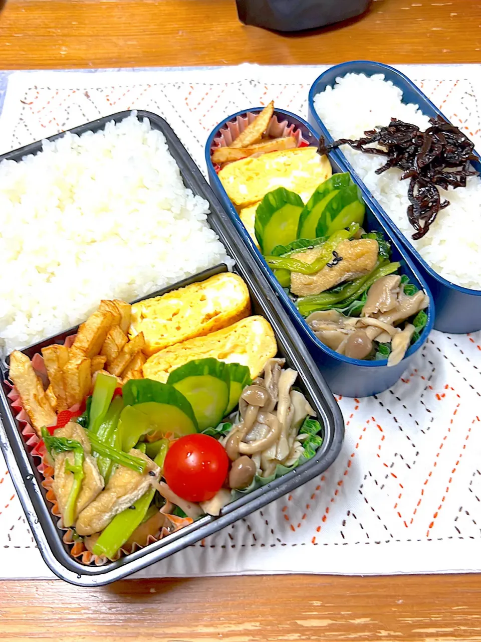 小松菜煮浸し弁当|アッキーさん