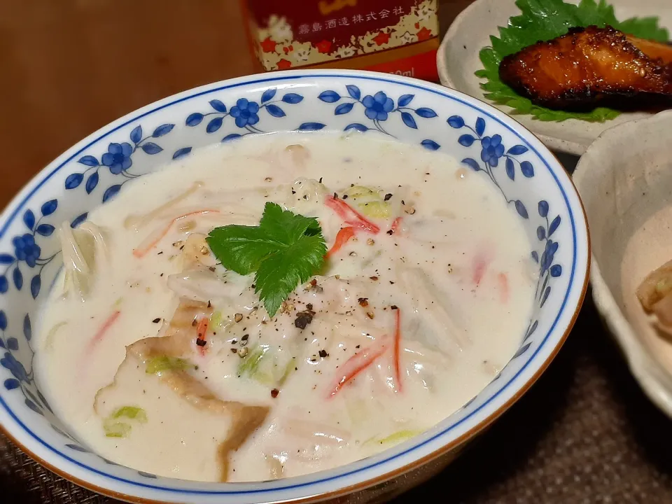 厚揚げと白菜の和風クリーム煮🌿|びせんさん