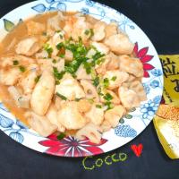 鶏むね肉とレンコンの麻婆炒め✨