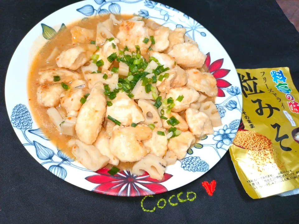 鶏むね肉とレンコンの麻婆炒め✨|cocco+さん