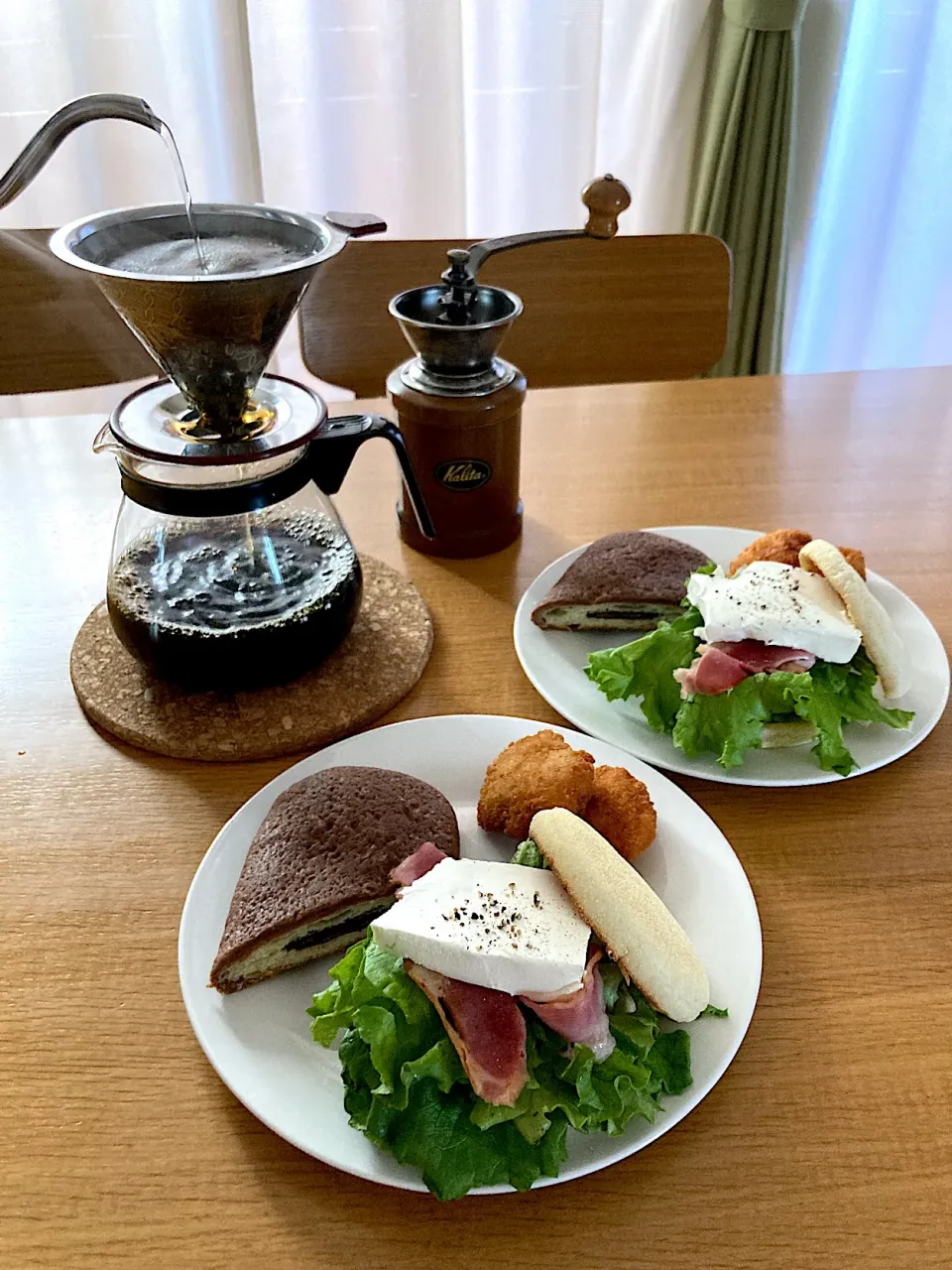 ＊イングリッシュマフィンサンド＆珈琲☕️＊|＊抹茶＊さん