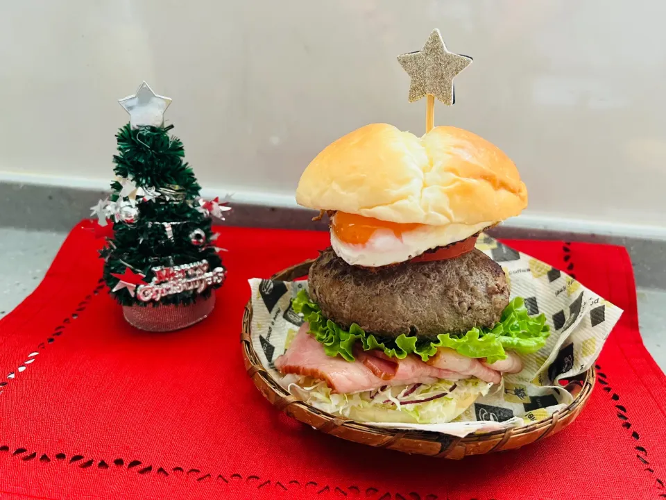 「BIGパテハンバーガー🍔」|バシュランさん