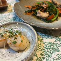 豚と菊菜の炒めもの