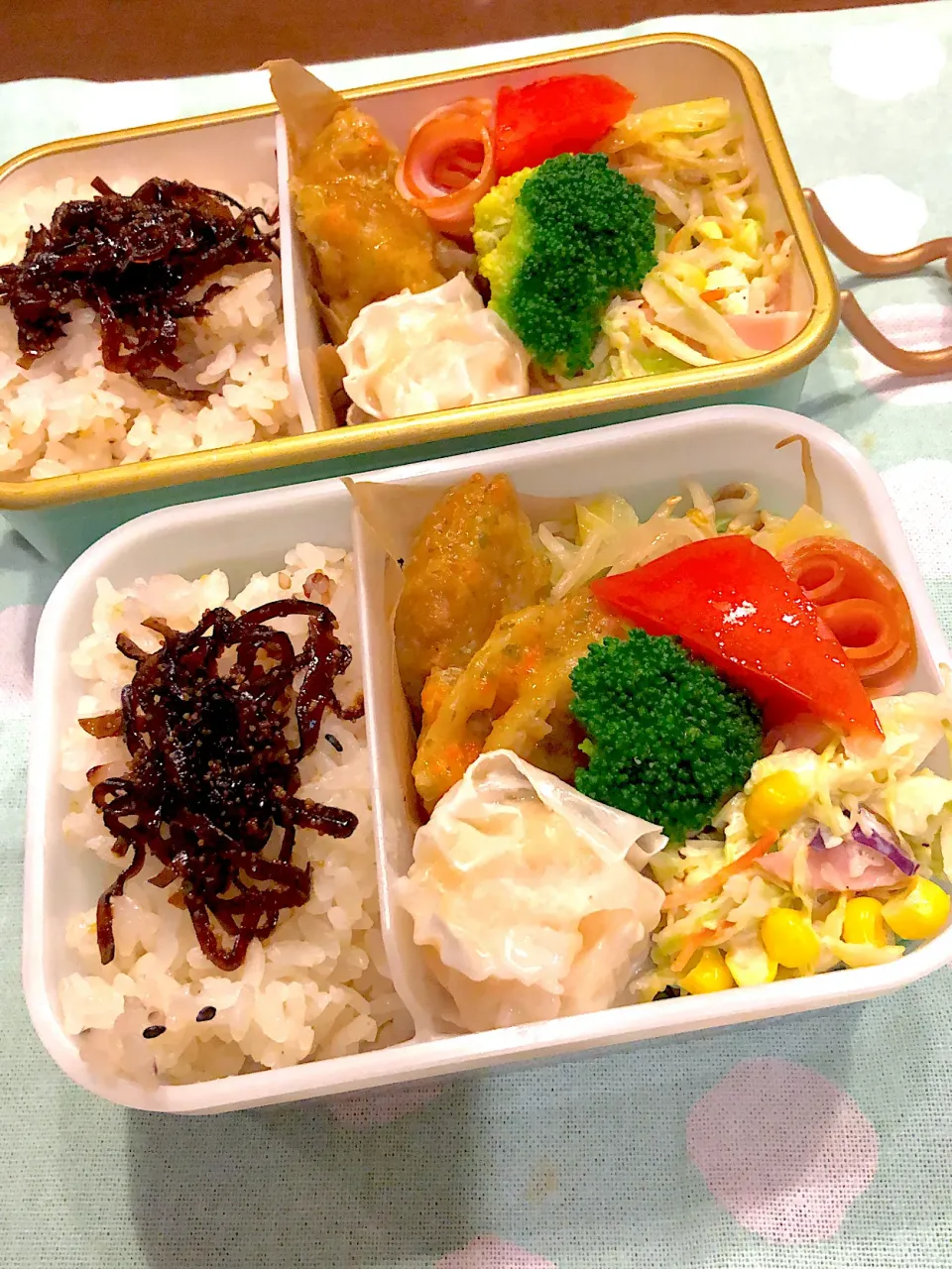 2023.12.7  ✩今日のお弁当✩コールスロー＆キャベツともやしのナムル♪♪|rinrin*mama*さん