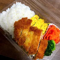 Snapdishの料理写真:とんかつ弁当|まっすーさん