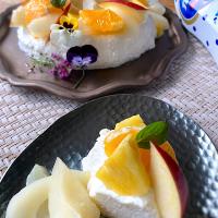 カルピスでレアチーズケーキ🌿