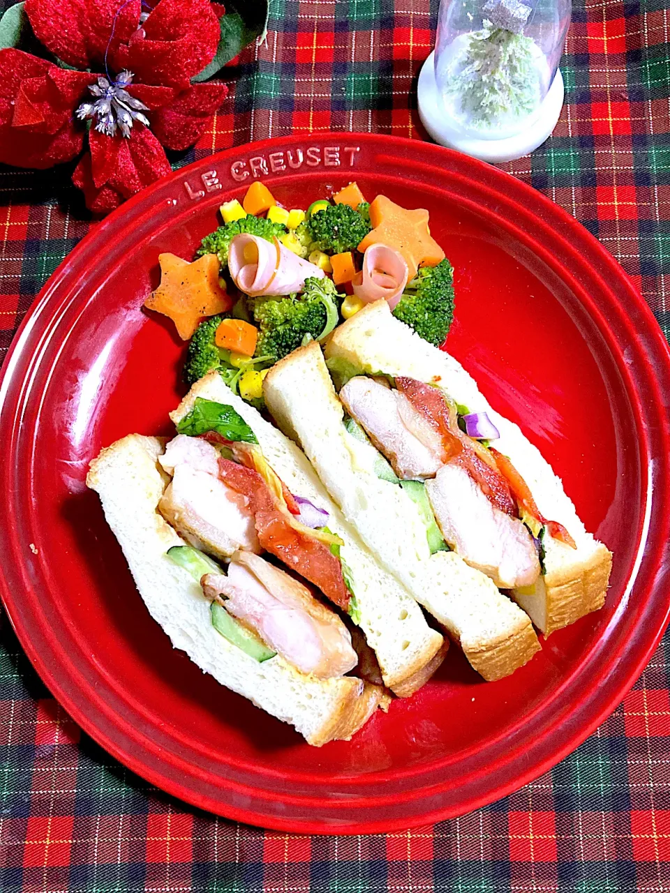 照り焼きチキンサンドイッチ🎄|ringonamaさん