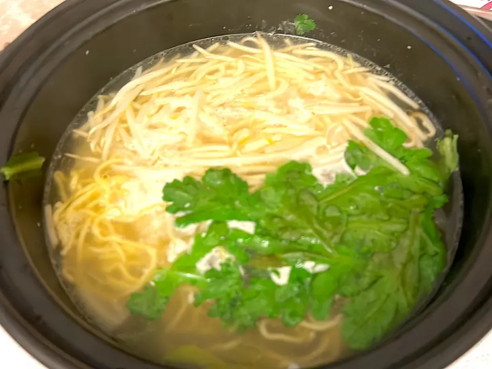 水炊きの〆ラーメン🍜|ガメちゃんさん