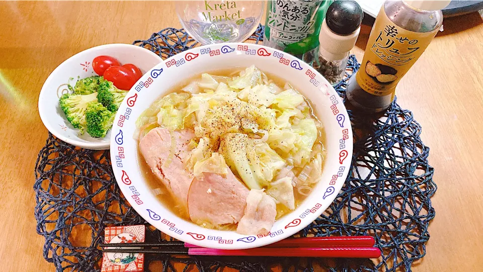 Snapdishの料理写真:自家製ラーメンがんまい！|ゆうかさんさん