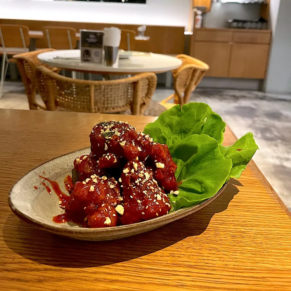 Korean style fried cauliflower|skyblueさん