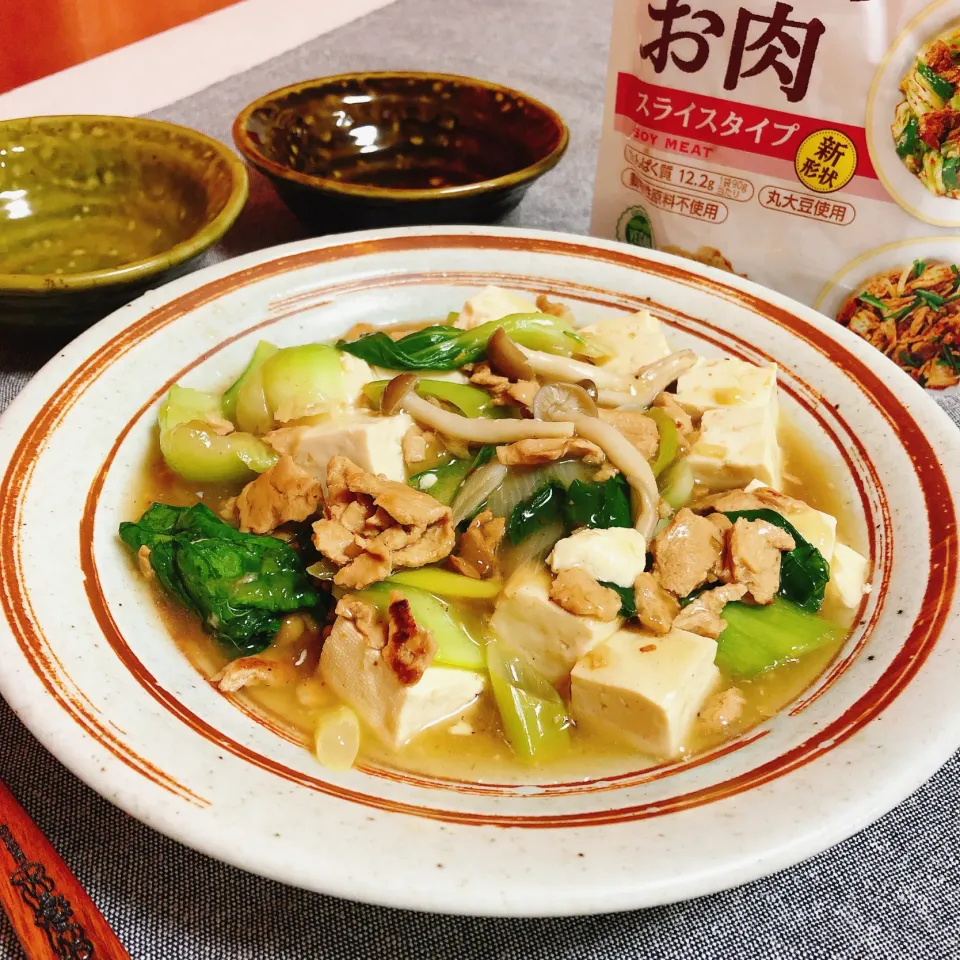 大豆ミート&豆腐のいとこあんかけ|さちっぺさん