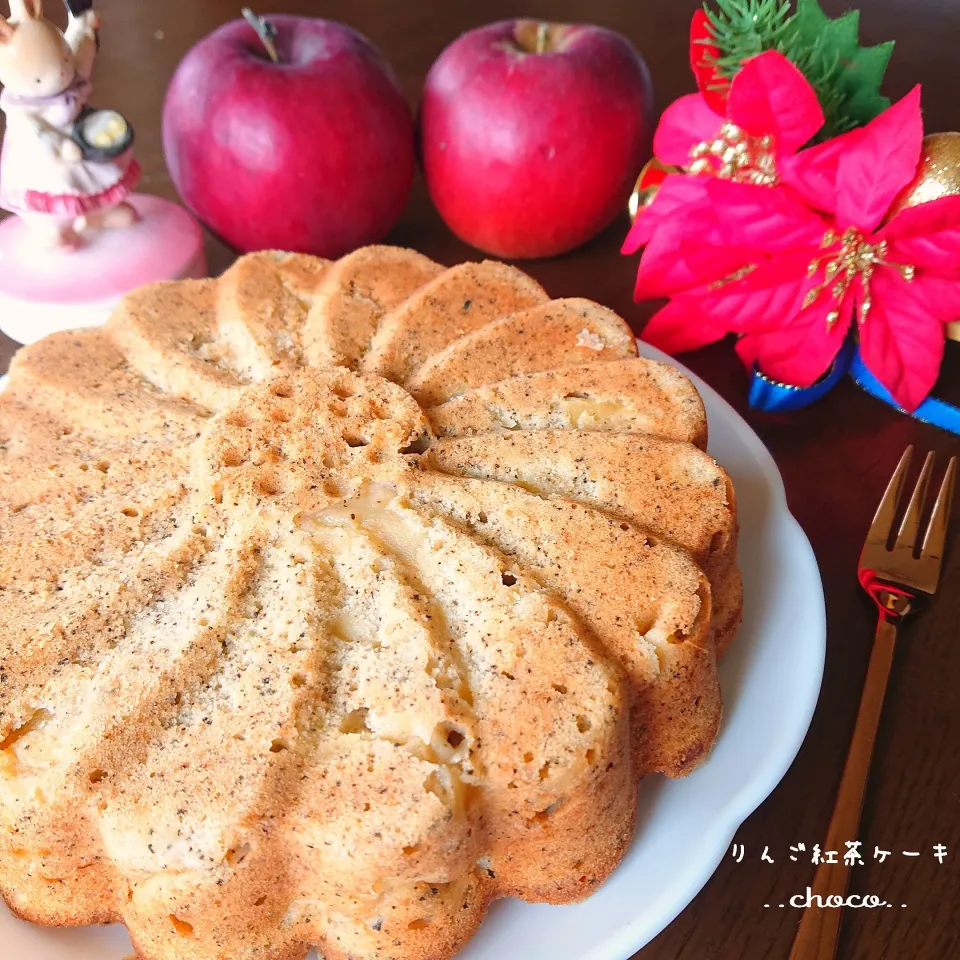 とんちんさんのりんごと紅茶のケーキ♡|ちょこさん