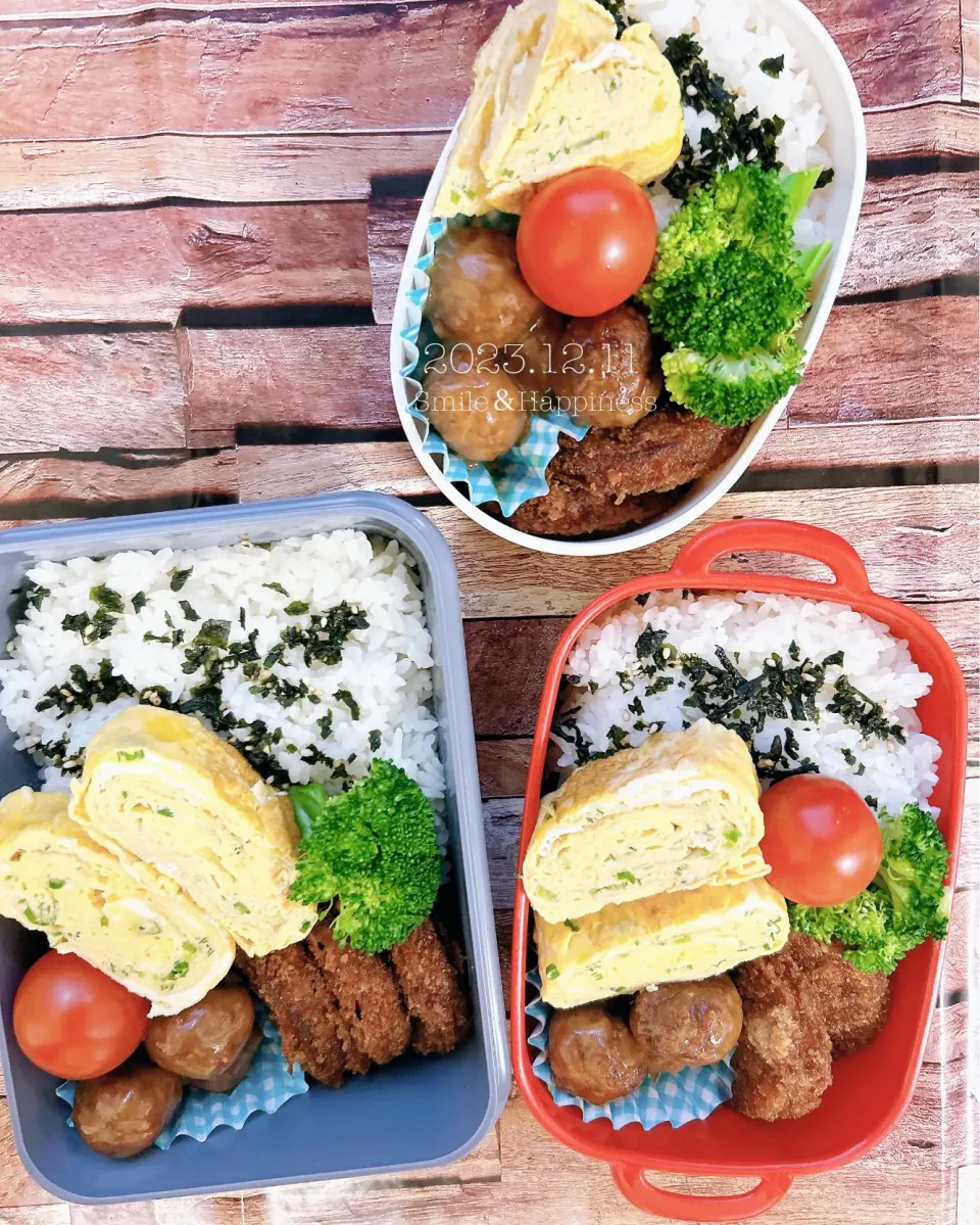 3人弁当😆|Rie Naganoさん