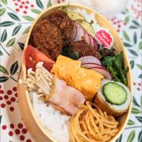 本日のお弁当〜ソースひれかつ弁当〜