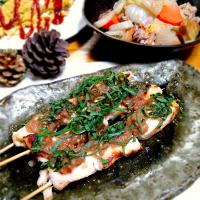 ささみの梅しそ焼き〜