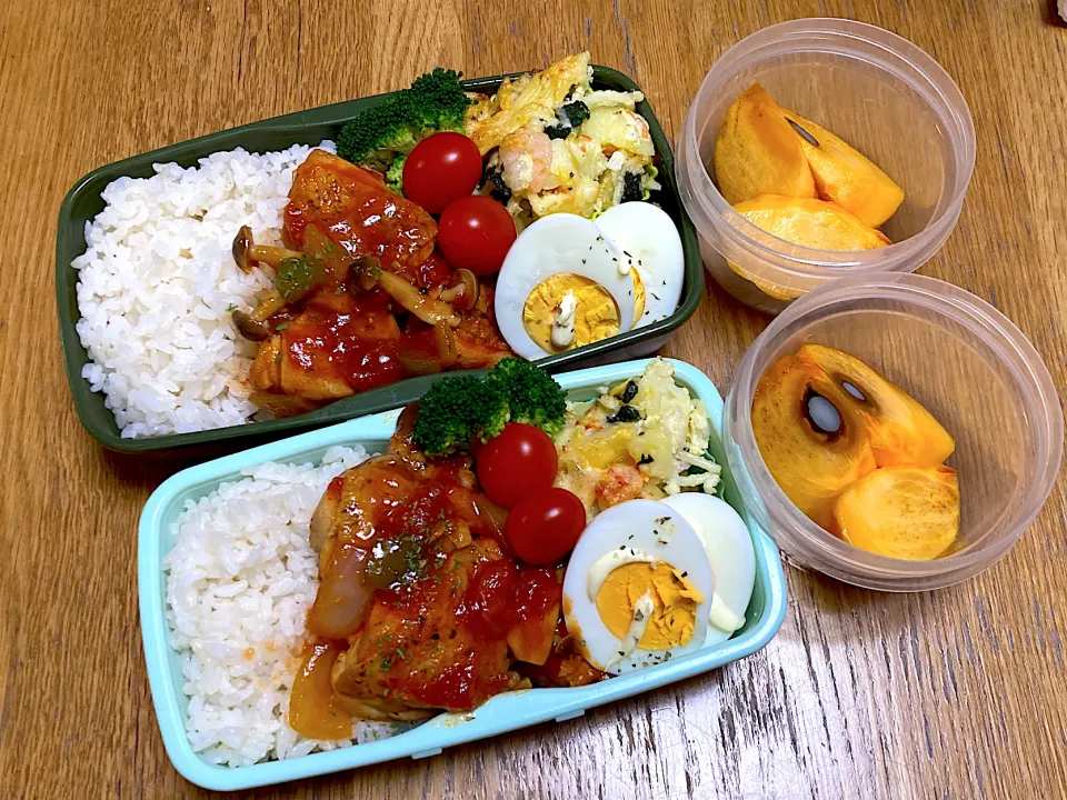 Snapdishの料理写真:12/11鶏のトマトソース煮弁当|ゆさん