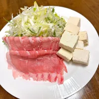 Snapdishの料理写真:ネギのしゃぶしゃぶ🐽|こじさん