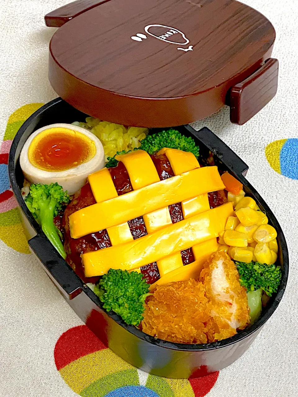 Snapdishの料理写真:ハンバーグドリア弁当|Chiharϋnさん