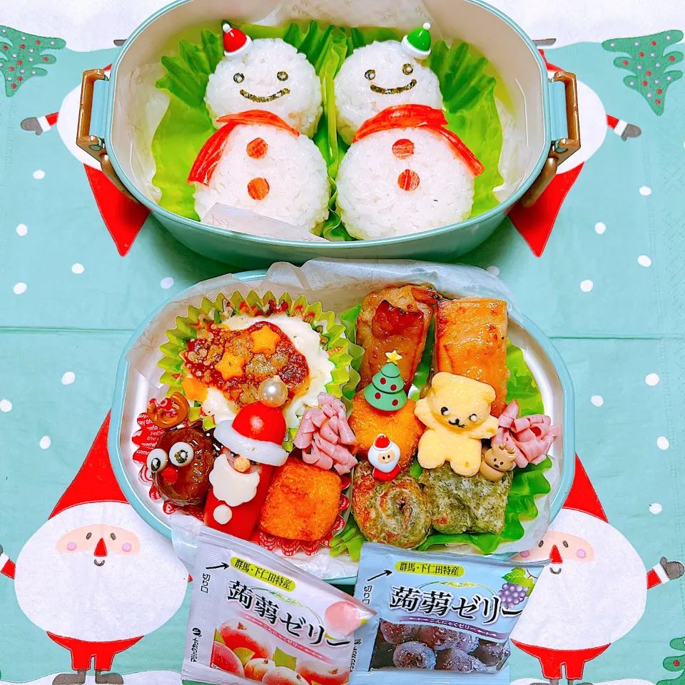 雪だるま⛄️おにぎりお弁当🍙🍱|miyurumoさん