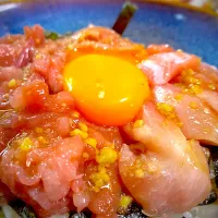 宮城県産生目鉢鮪中落ちすき身丼|やまひろさん