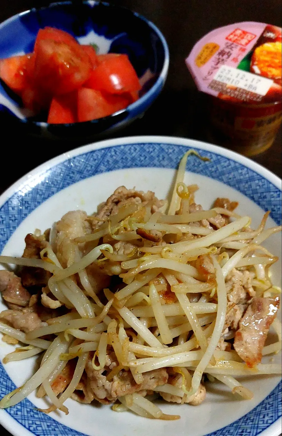 もやしと豚肉のカレー炒め|きつねさん