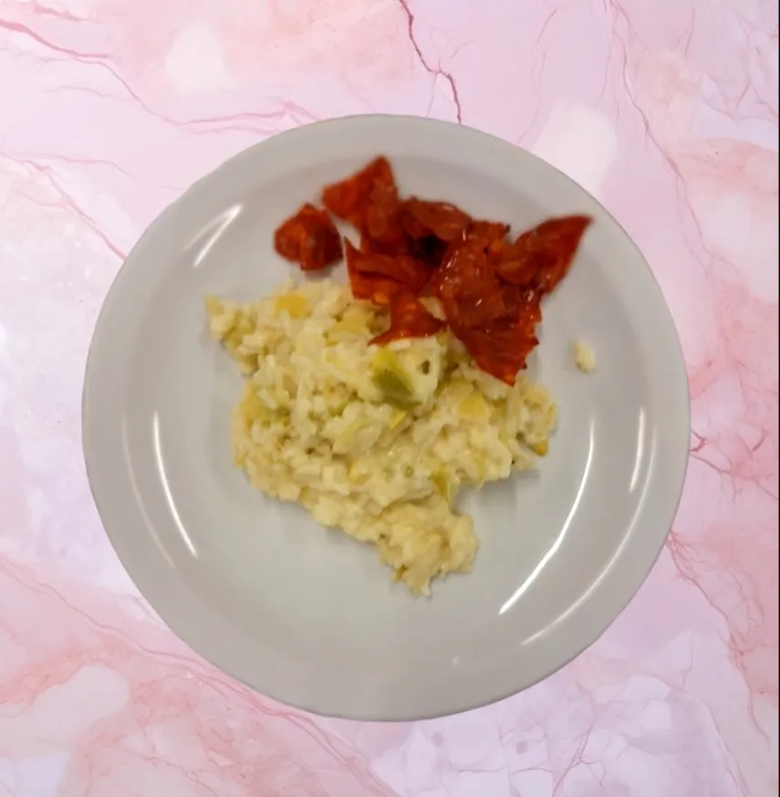 risotto with leek and chorizo|Jan Van der Meirschさん