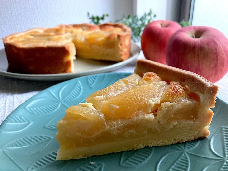 Snapdishの料理写真:＊りんごのタルト🥧🍎＊|＊抹茶＊さん